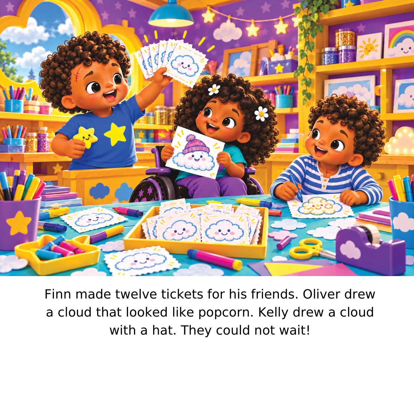 Illustrated story preview 2 from Finn and the Cloud Carnival
