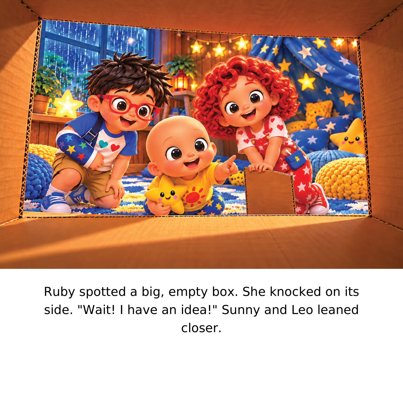 Illustrated story preview 2 from Ruby and the Rainy Day Rocket